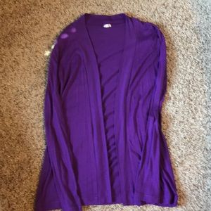 Jcrew purple cardigan